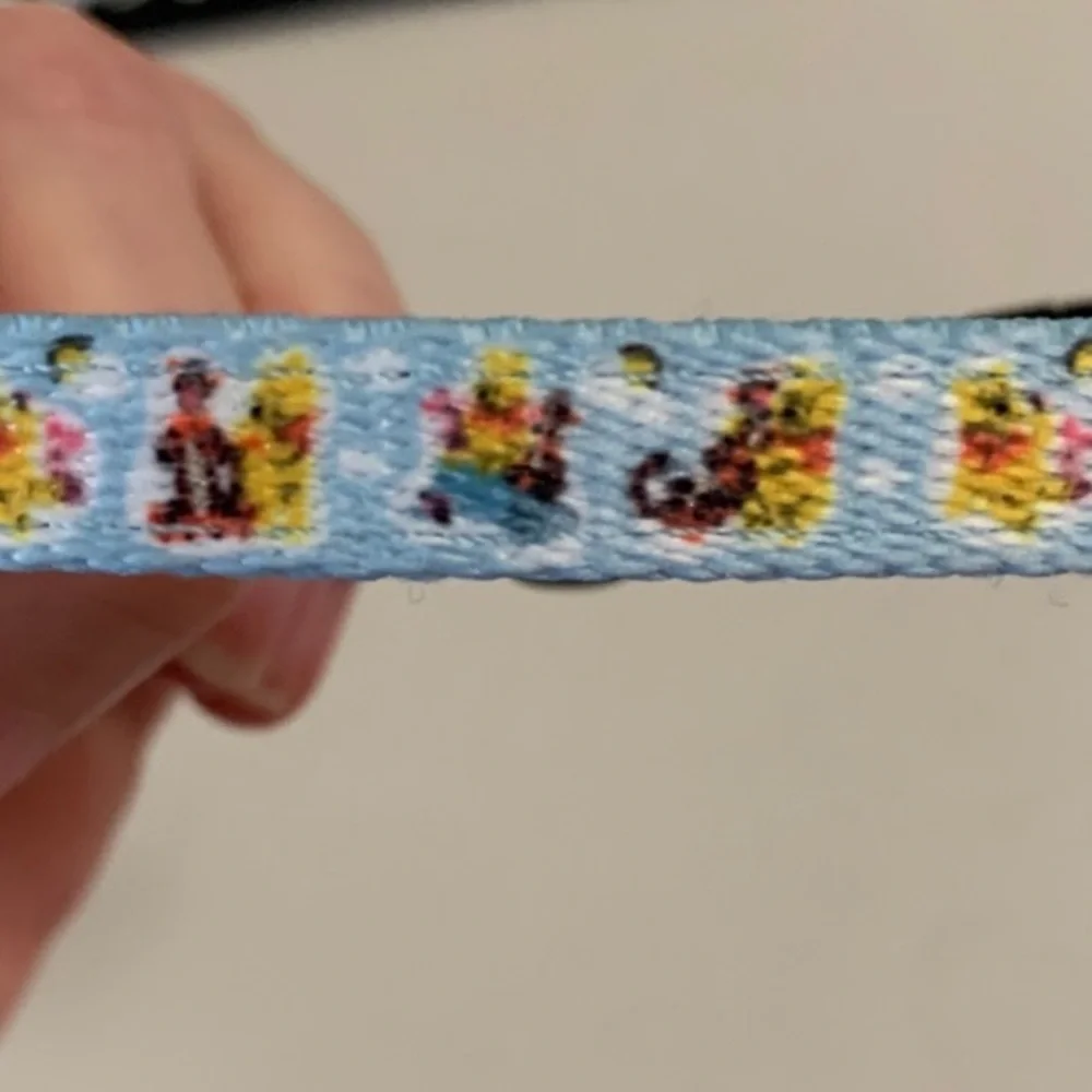 Sassy Woof Disney Winnie The Pooh Dog Collar Size XS Blue Pooh Bear